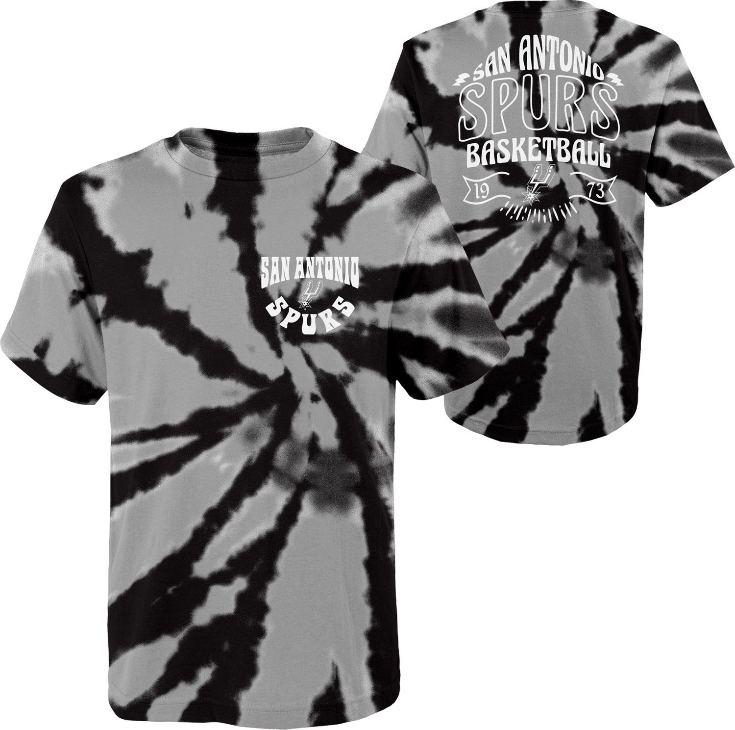 Outerstuff Kids’ San Antonio Spurs Tie-Dye Pennant T-shirt - view number 3