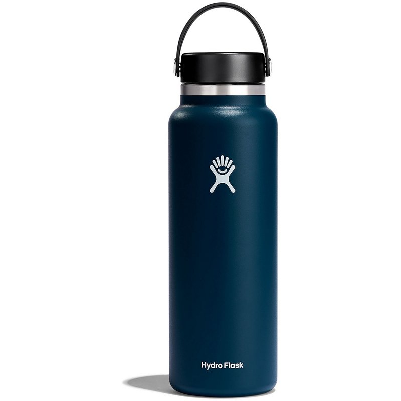 Photos - Car Cooler & Fridge Hydro Flask Wide Mouth 2.0 40 oz Bottle with Flex Cap Blue Dark - Thermos/Cups &koozies at Academy Sports W40BTS464 