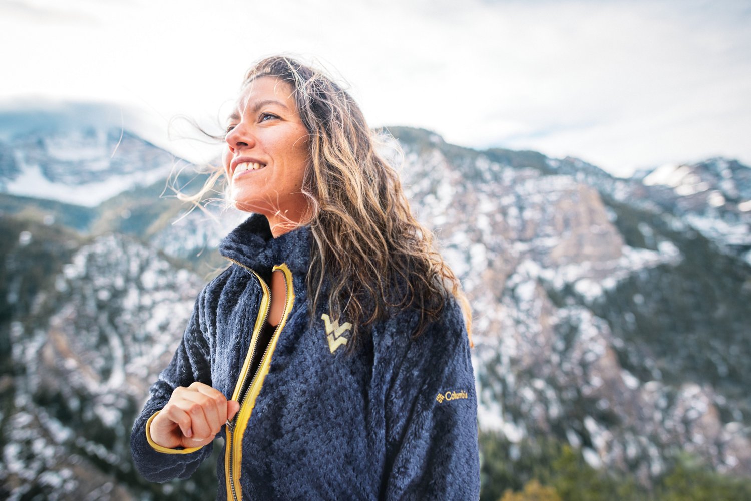 Women's wvu columbia jacket hotsell