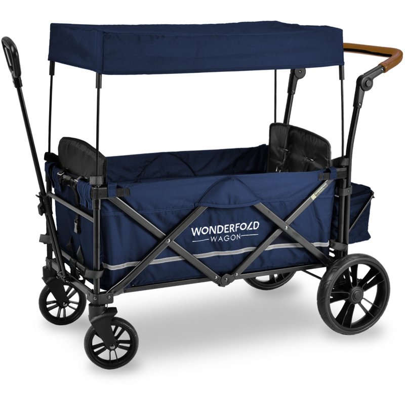 Wonderfold Wagon X2 Push and Pull Stroller Wagon Navy Blue - Skateboard And Accessoriesories at Academy Sports