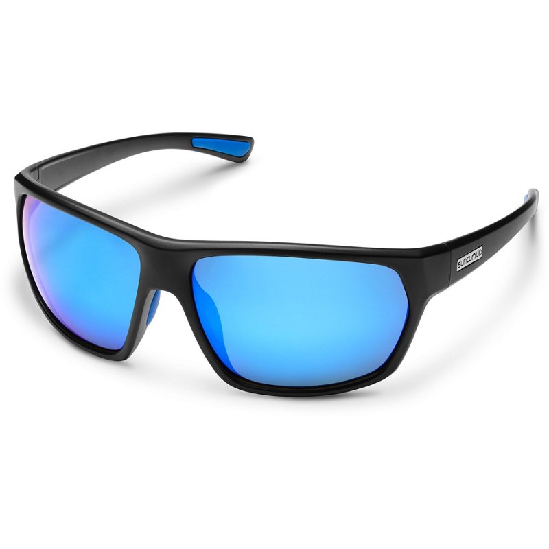 Photos - Wrist Watch Suncloud Optics Boone Polarized Sunglasses Black/Blue - Case Sunglasses at