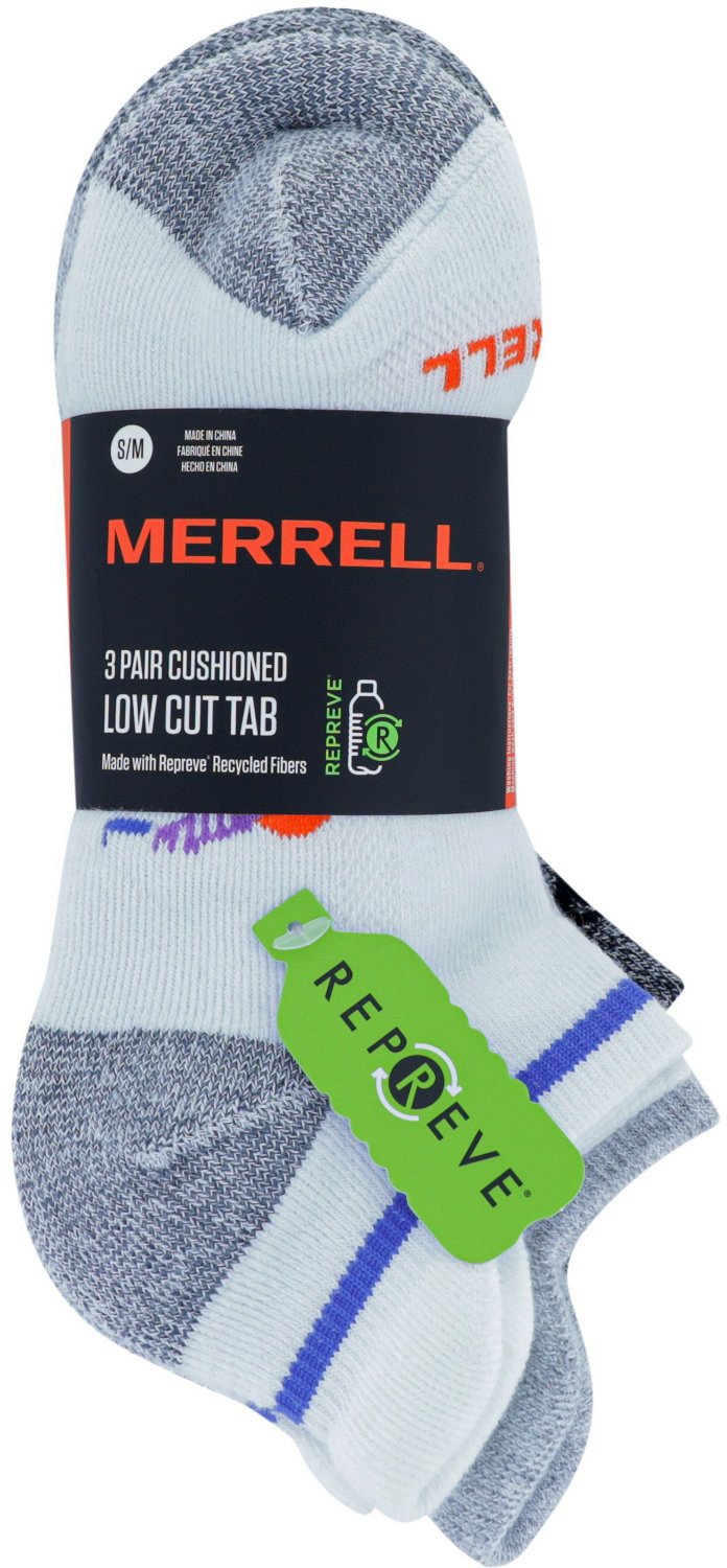 Merrell Women’s Repreve All Around Low Cut Tab Socks 3-Pack - view number 2