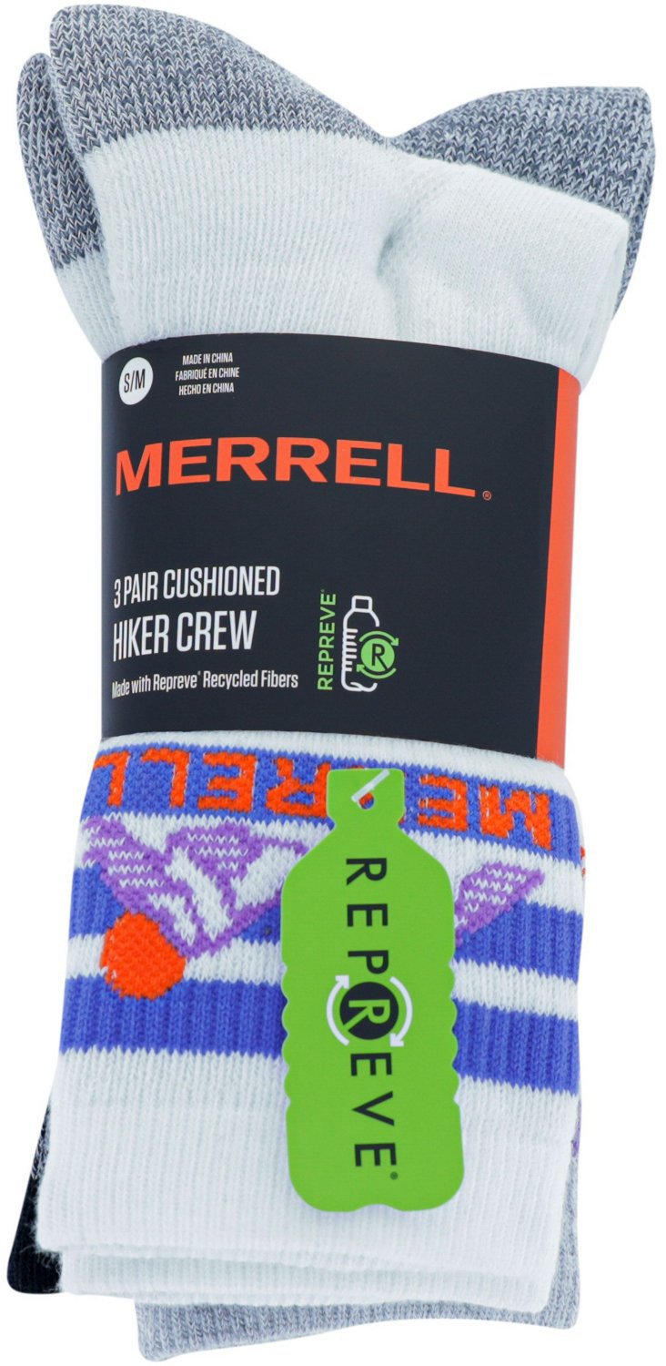 Merrell Women’s Repreve Recycled All Around Tab Crew Socks 3-Pack - view number 2