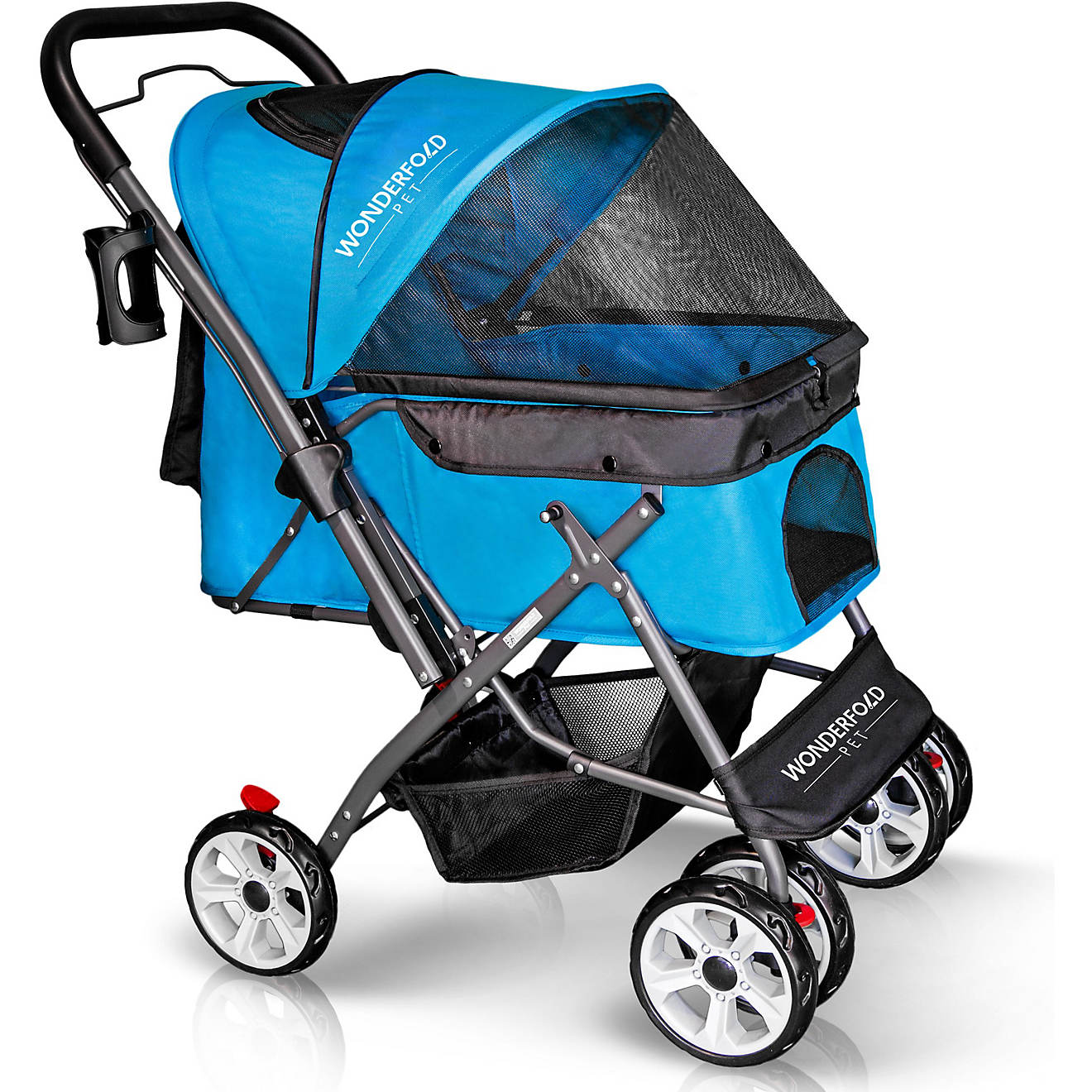 Wonderfold Wagon Folding Pet Stroller with Zipperless Entry and Reversible Handle                                                - view number 1