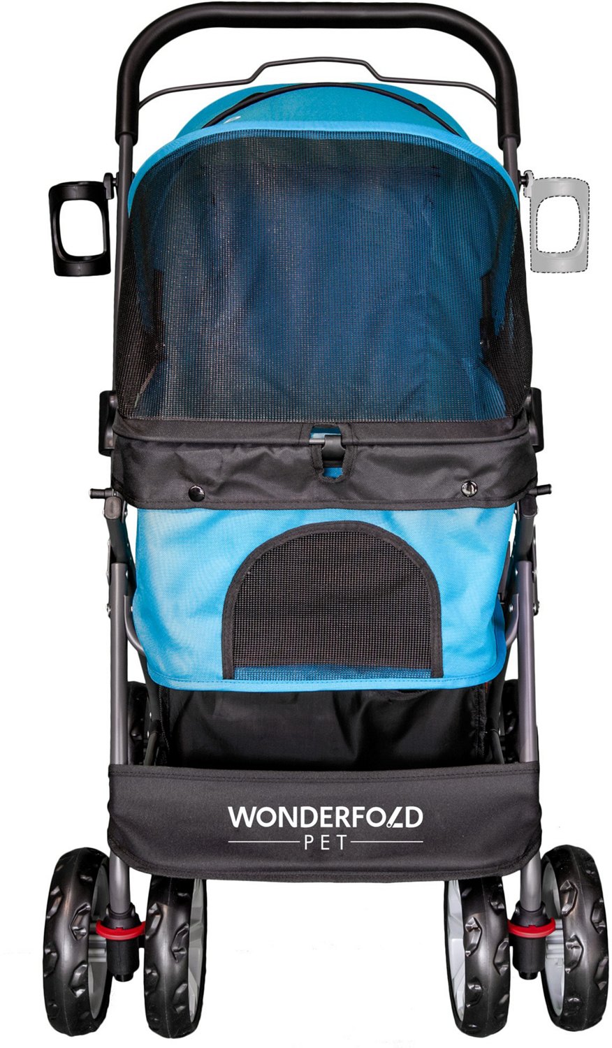 Wonderfold Wagon Folding Pet Stroller with Zipperless Entry and