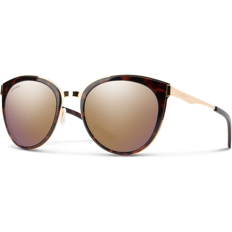 Photos - Wrist Watch Smith Optics Somerset ChromaPop Polarized Sunglasses Tortoise Rose/Chromapop Polarized Rose Gold Mirror - Case Sunglasses at 