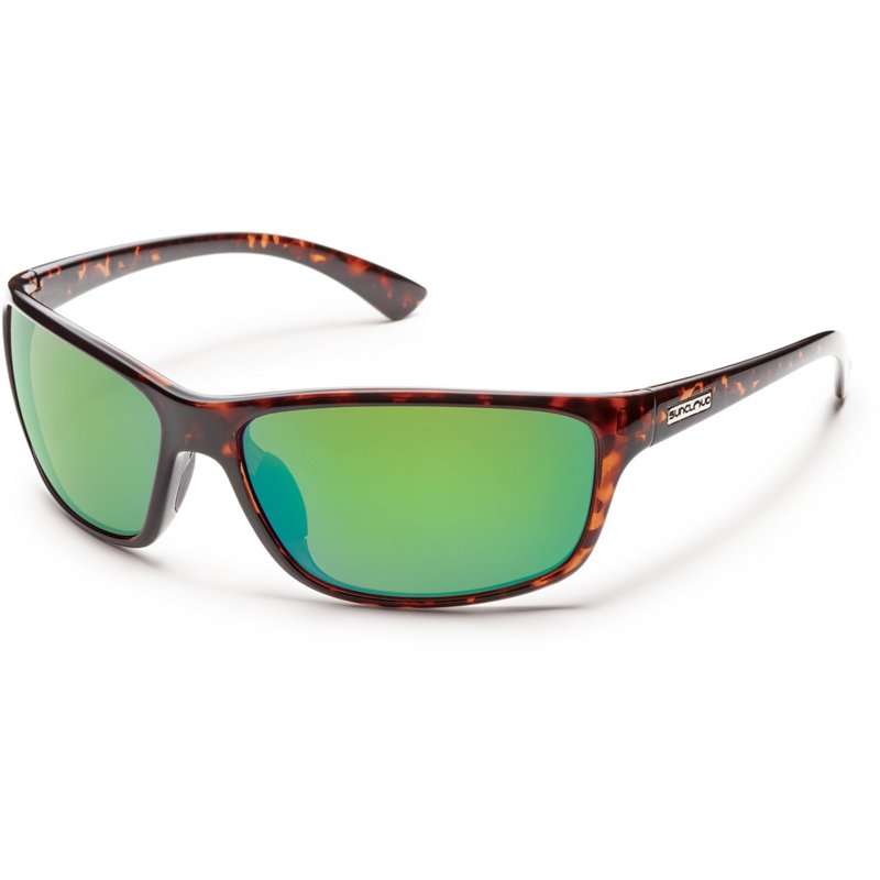 Suncloud Polarized Optics Sentry Polarized Sunglasses Tortoise/Polarized Green Mirror, One Size - Men's