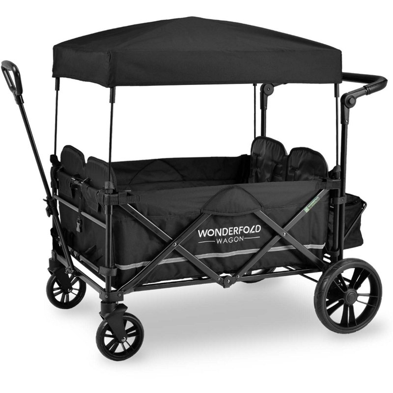 Wonderfold Wagon X4 Push and Pull Stroller Wagon Black - Skateboard And Accessoriesories at Academy Sports