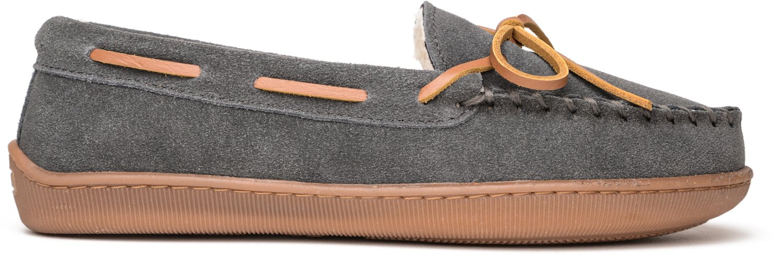 Minnetonka Women’s Pile-Lined Hardsole Moccasin Slippers