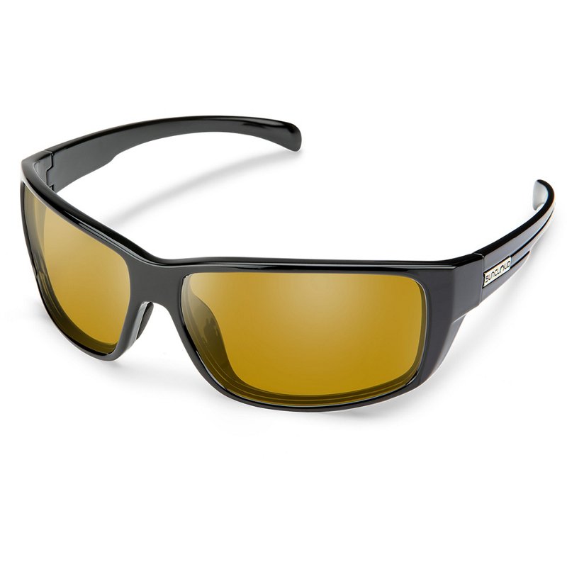 Photos - Wrist Watch Suncloud Optics Milestone Polarized Sunglasses Black/Polarized Yellow - Ca