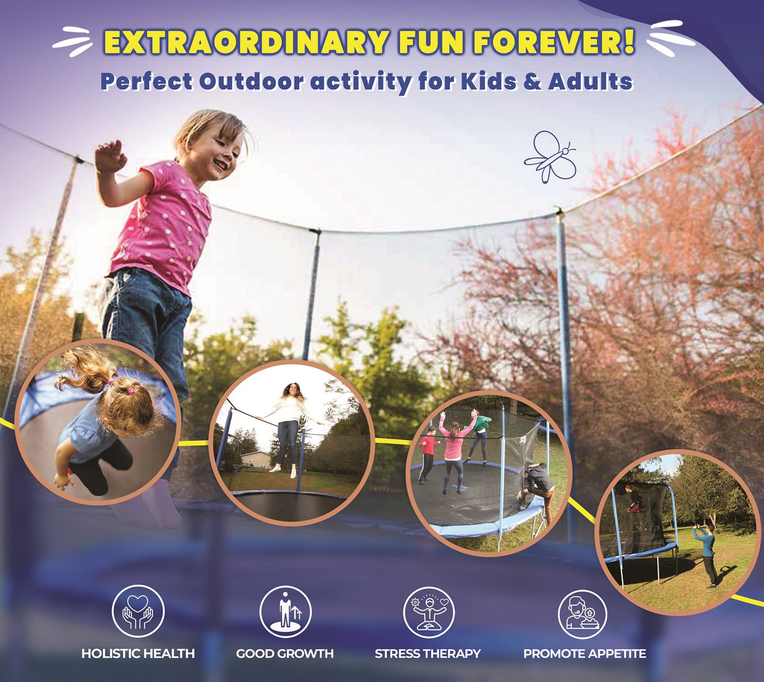 Upper Bounce Machrus 15 ft Round Trampoline - view number 5