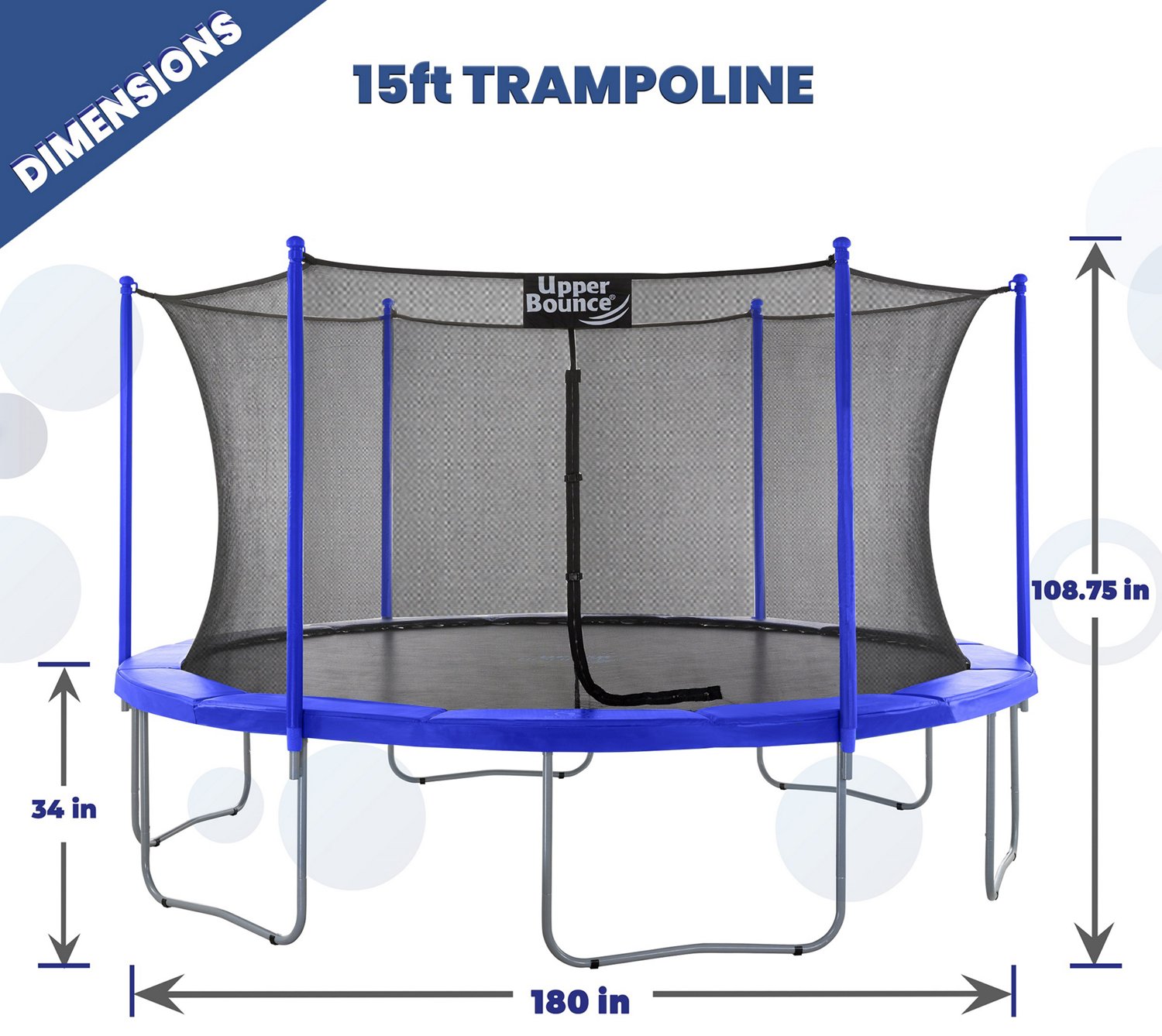 Upper Bounce Machrus 15 ft Round Trampoline - view number 2