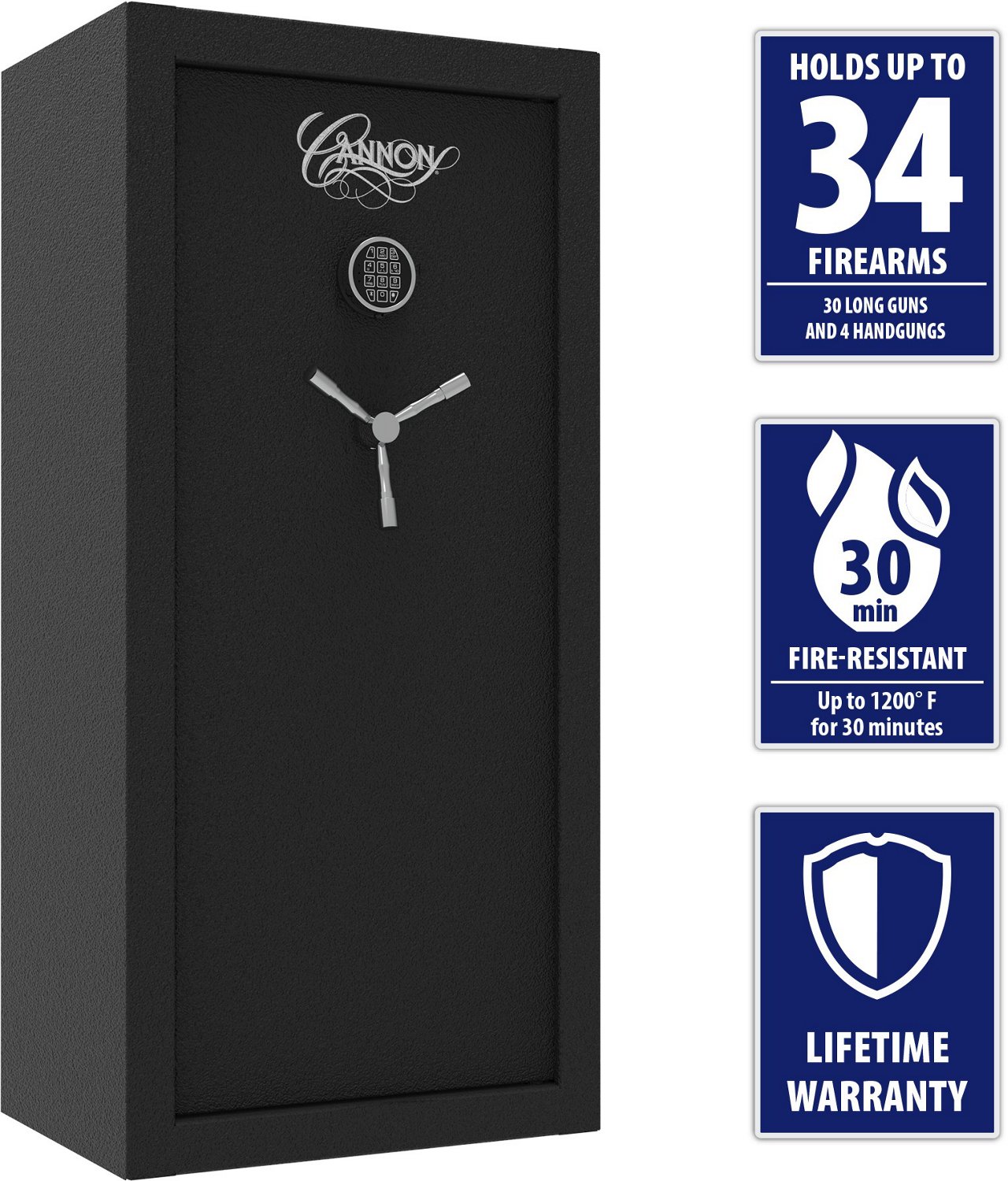 Cannon Fireproof 30Gun Security Safe Academy