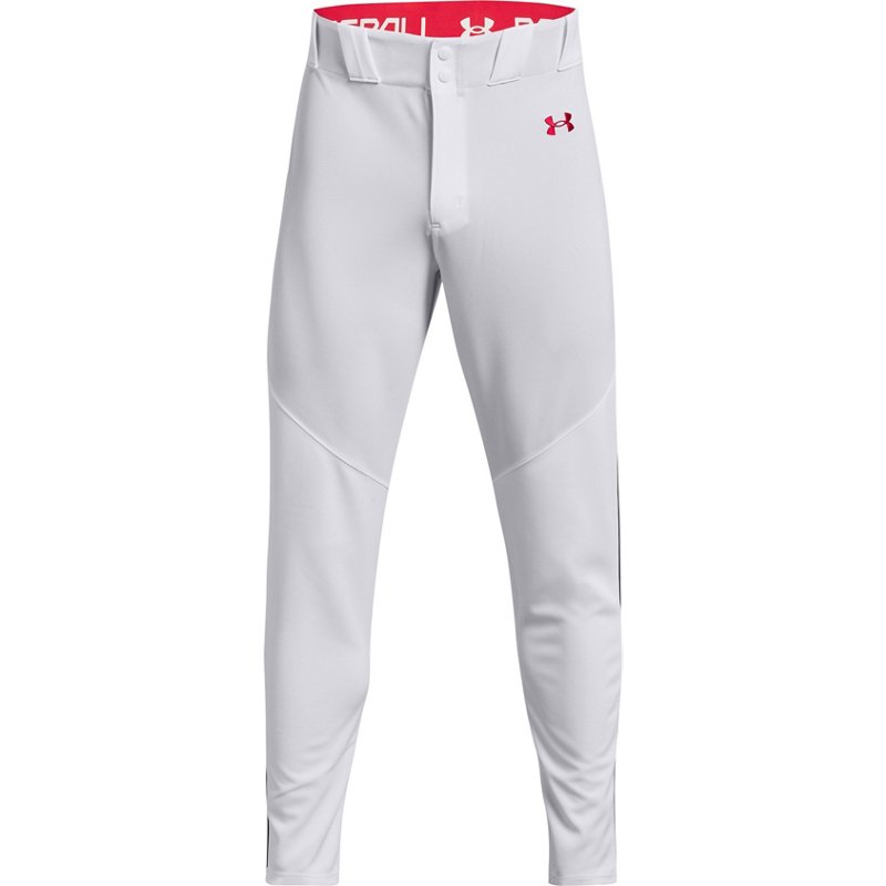 Under Armour Men’s Piped Baseball Pants White/Red, Small – Mens Baseball Bottoms at Academy Sports