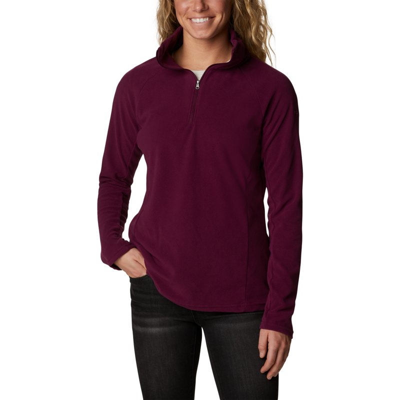 Columbia Sportswear Women's Glacial IV 1/2-Zip Fleece Maroon, Small - Women's Outdoor Short-Sleeve Tops at Academy Sports product image