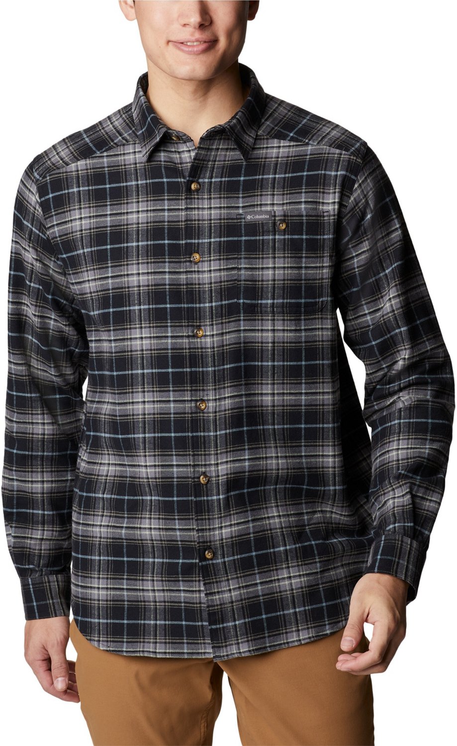 Columbia Sportswear Men's Cornell Woods Flannel Long Sleeve Shirt | Academy