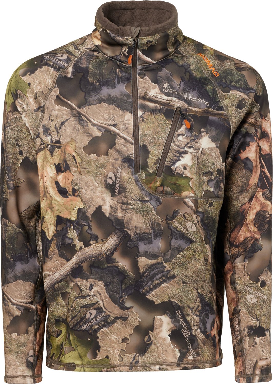 Nomad Men's Utility Mossy Oak Droptine 1/4 Zip TShirt Academy