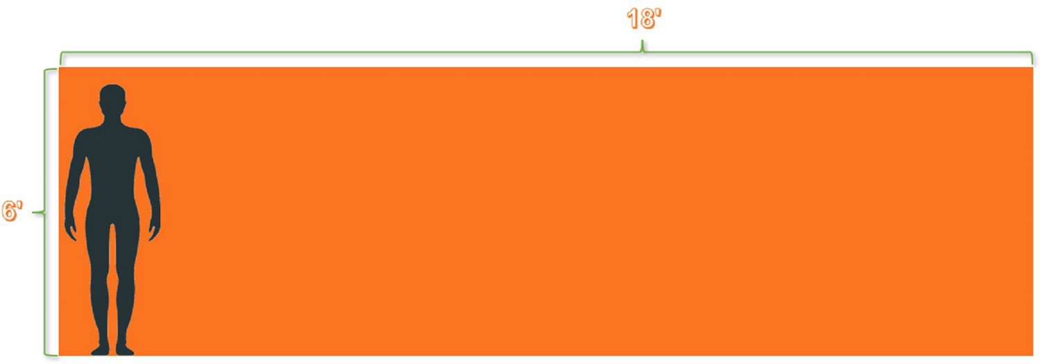 Rubber Dockie 18 ft Floating Foam Water Mat Academy