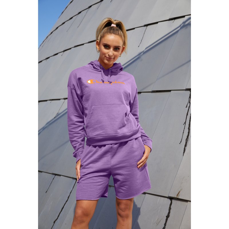 Champion Women's Powerblend Relaxed Fit Hoodie Purple, Small - Women's Athletic Fleece at Academy Sports product image