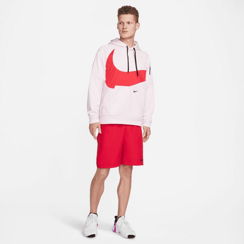Nike Men’s Therma-FIT Swoosh Pullover Hoodie Pink Light, X-Large - Men's Athletic Fleece at Academy Sports product image