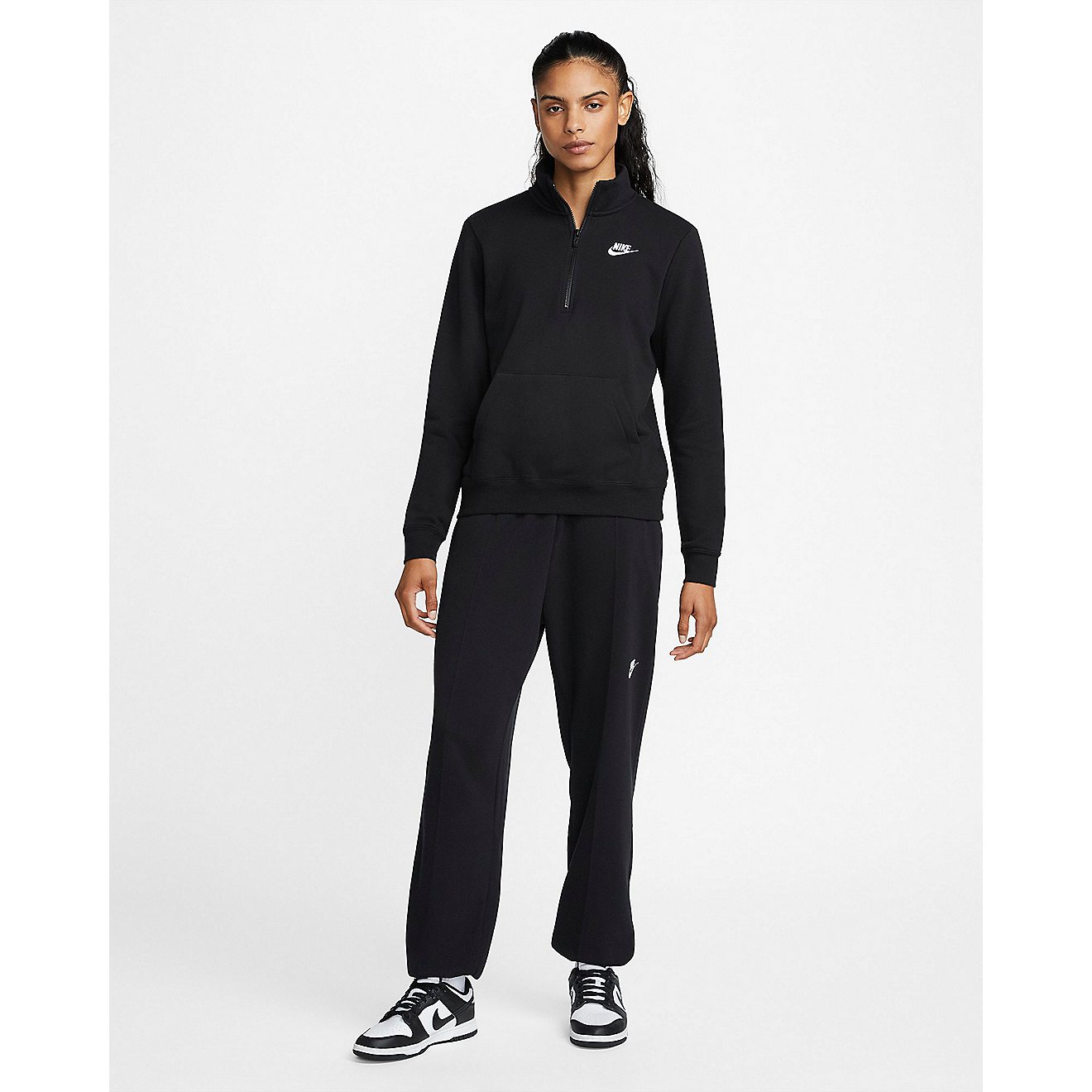 Nike Women's Club Fleece 1/4-Zip Pullover Sweatshirt                                                                             - view number 1