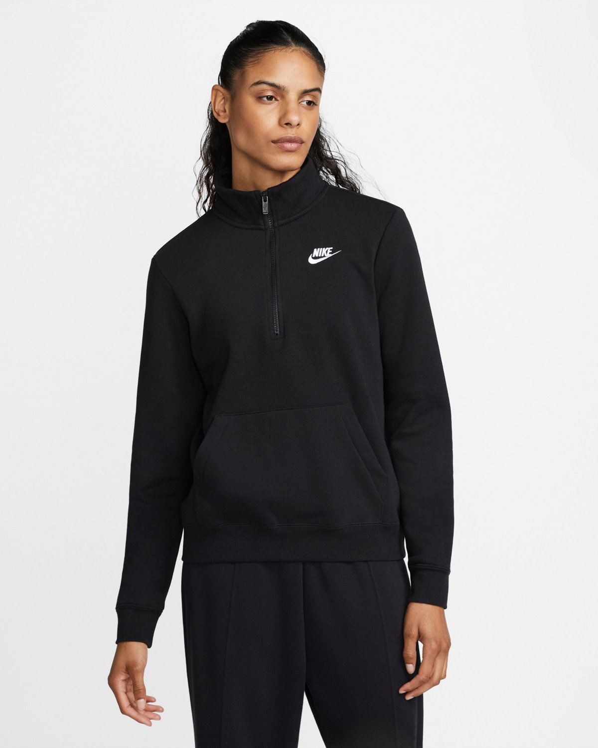 Nike Women's Club Fleece 1/4-Zip Pullover Sweatshirt | Academy