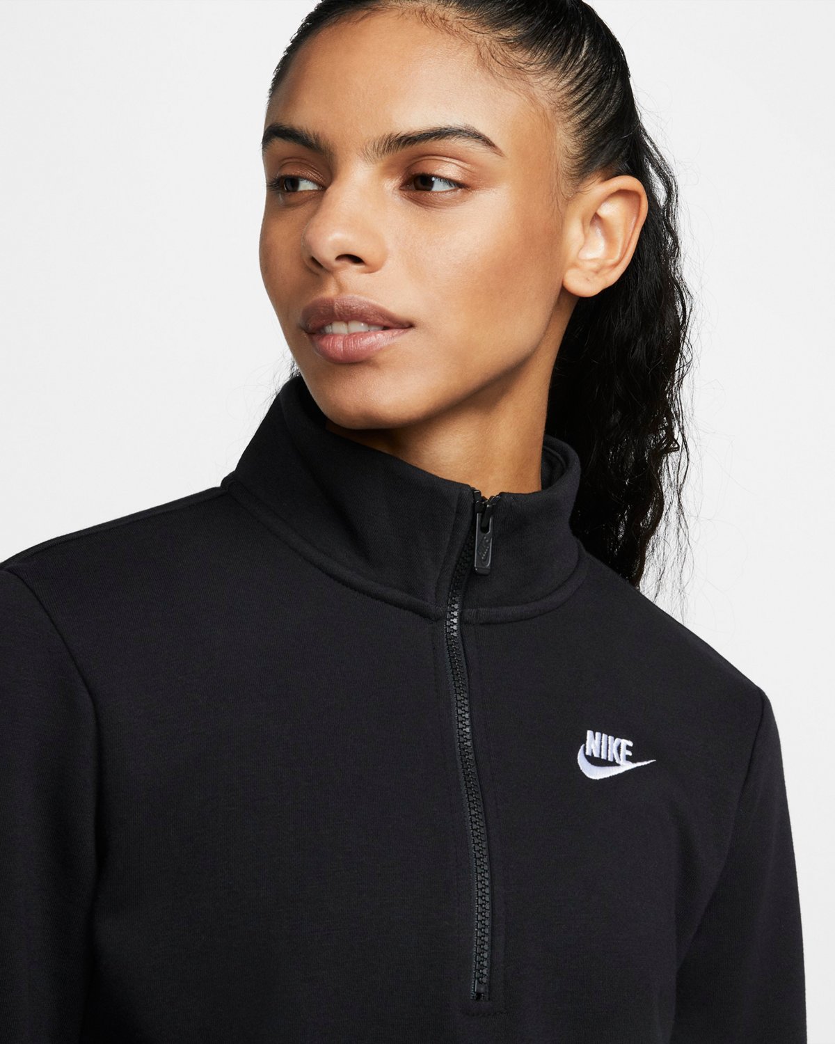 Nike Women's Club Fleece 1/4-Zip Pullover Sweatshirt | Academy