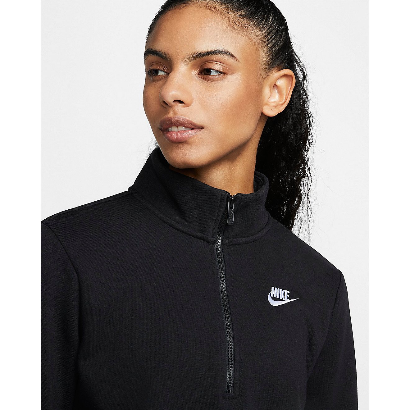 Nike Women's Club Fleece 1/4-Zip Pullover Sweatshirt                                                                             - view number 4