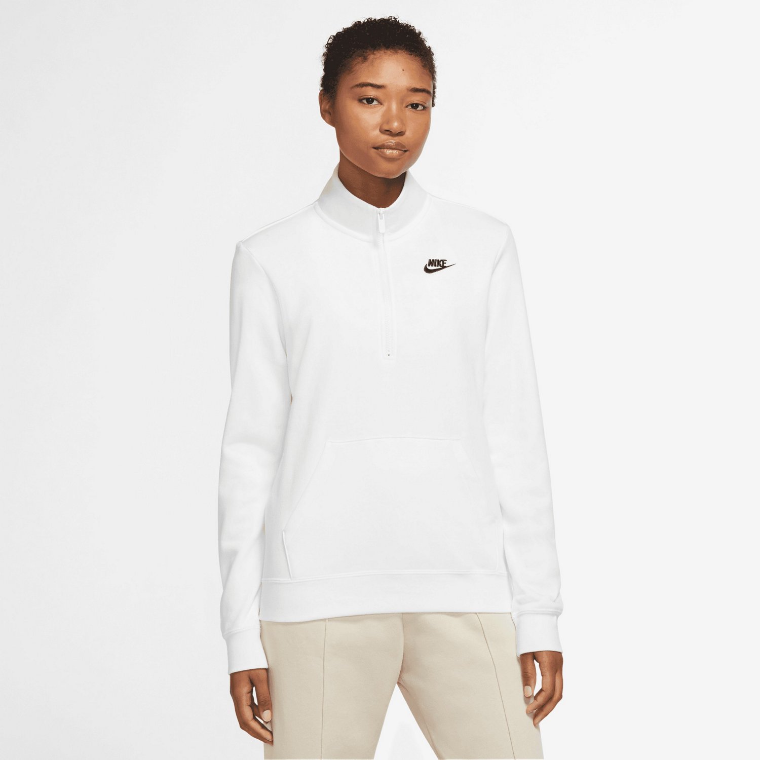 Nike Women's Club Fleece 1/4-Zip Pullover Sweatshirt
