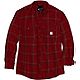 Carhartt Men's Loose Fit Midweight Chambray Long Sleeve Plaid Shirt                                                              - view number 1 image
