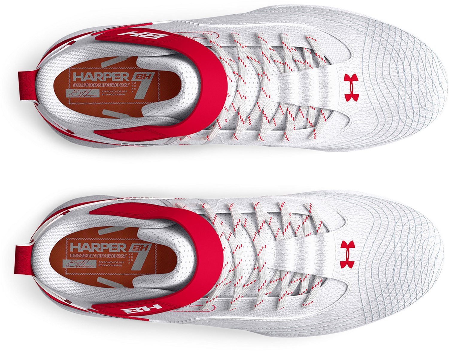 Under Armour Boys' Harper 7 Mid RM Jr. Baseball Cleats - view number 4