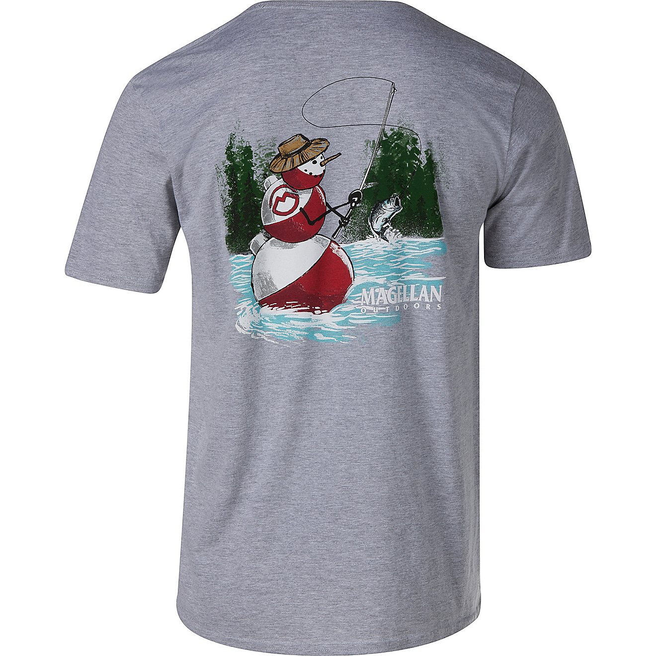 Magellan Outdoors Men's Holiday Bobberman T-shirt                                                                                - view number 1