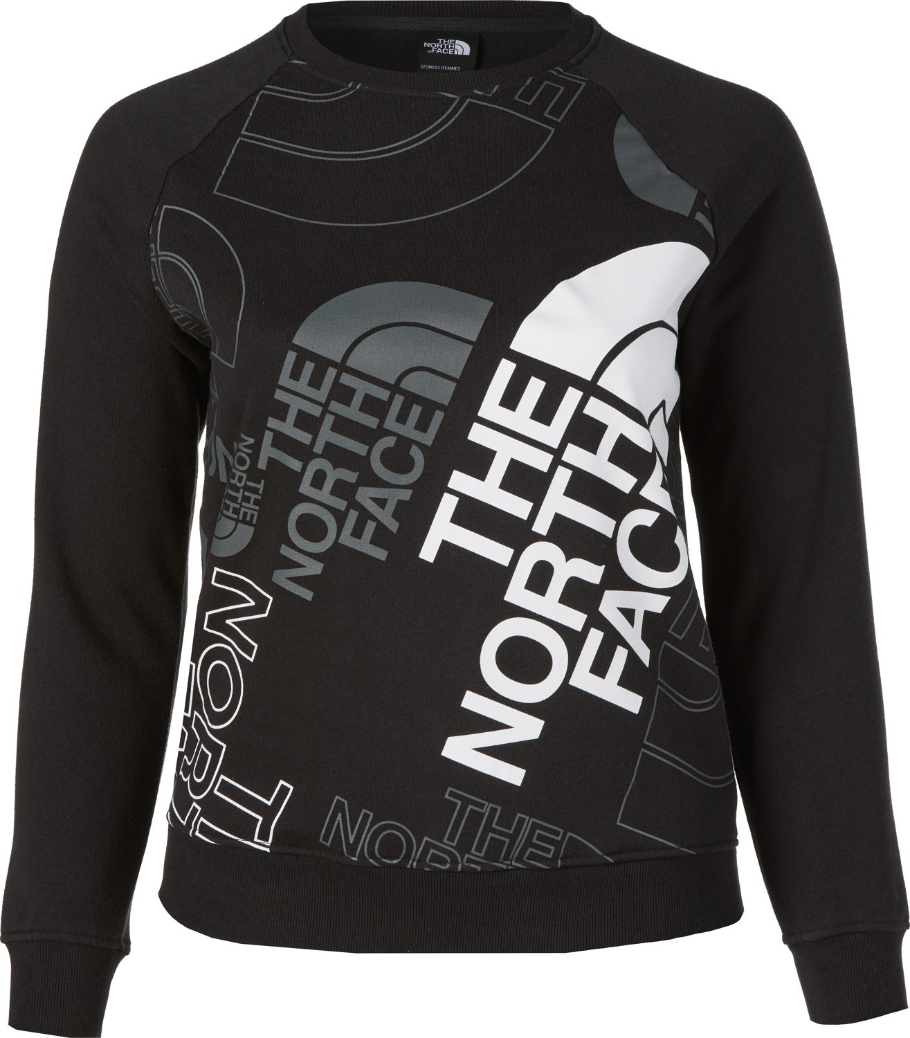 The North Face Women's Graphic Injection Crew Neck Pullover Sweatshirt ...
