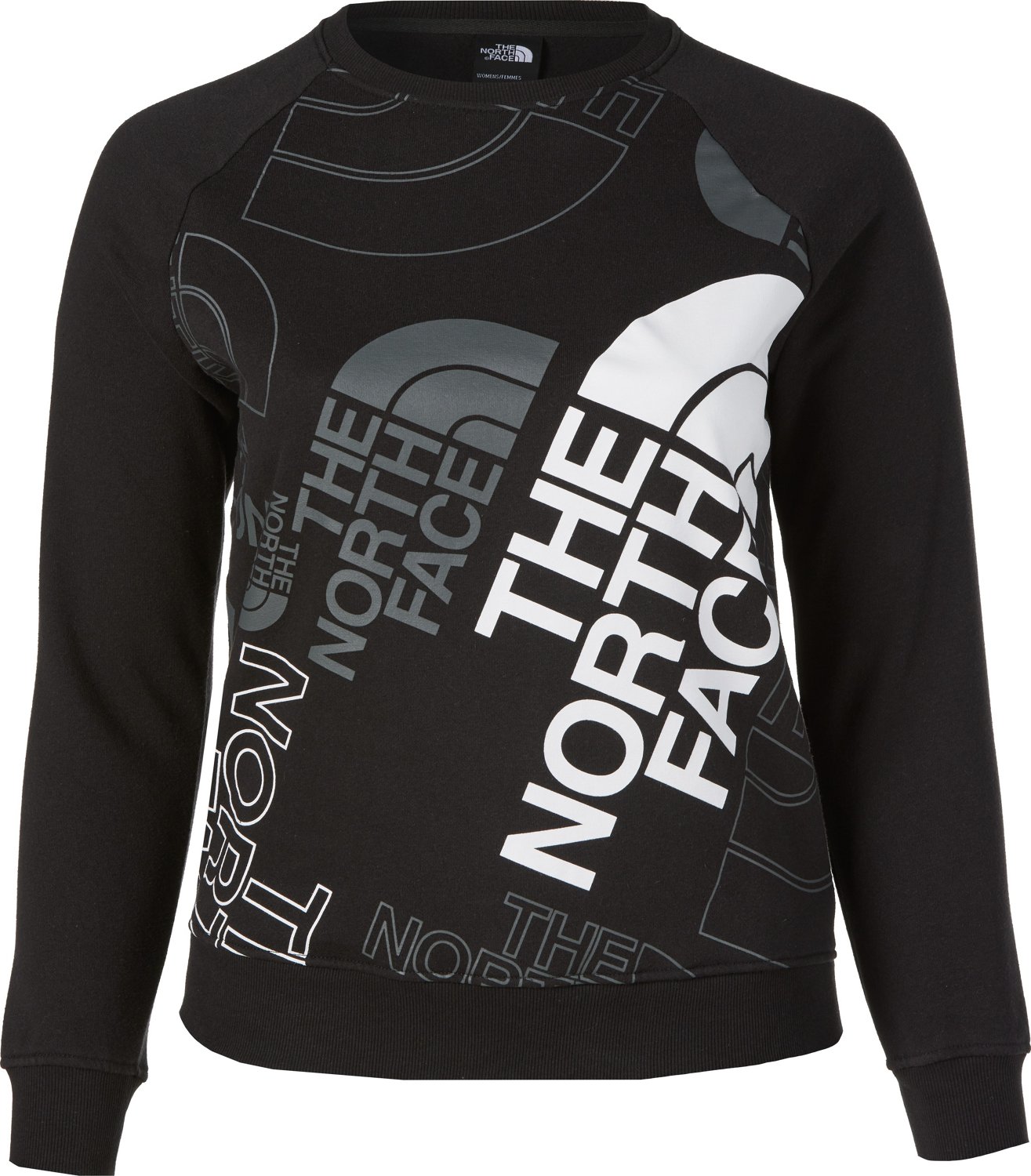 The North Face Women's Graphic Injection Crew Neck Pullover Sweatshirt