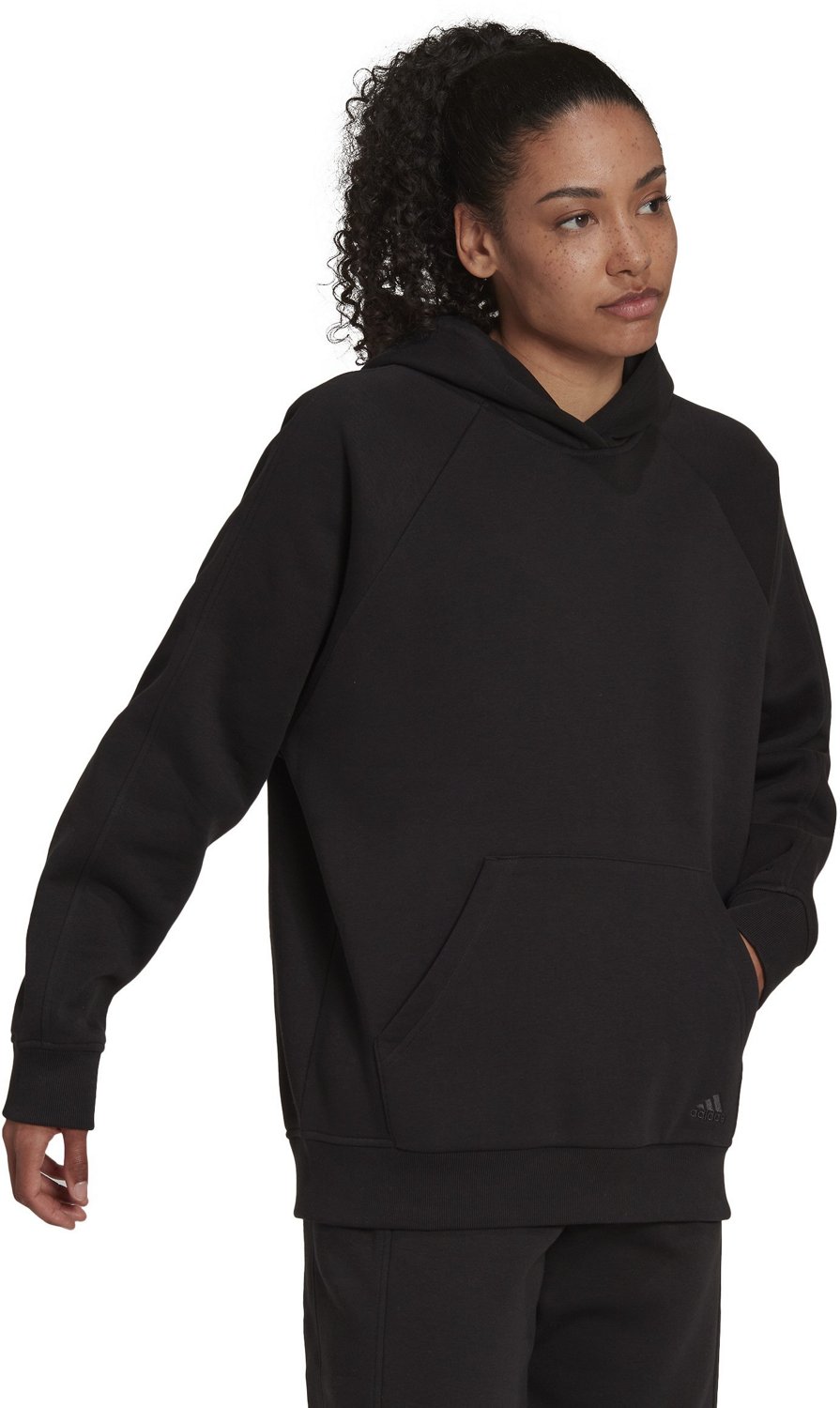 adidas Women's ALL SZN Fleece Boyfriend Hoodie Academy