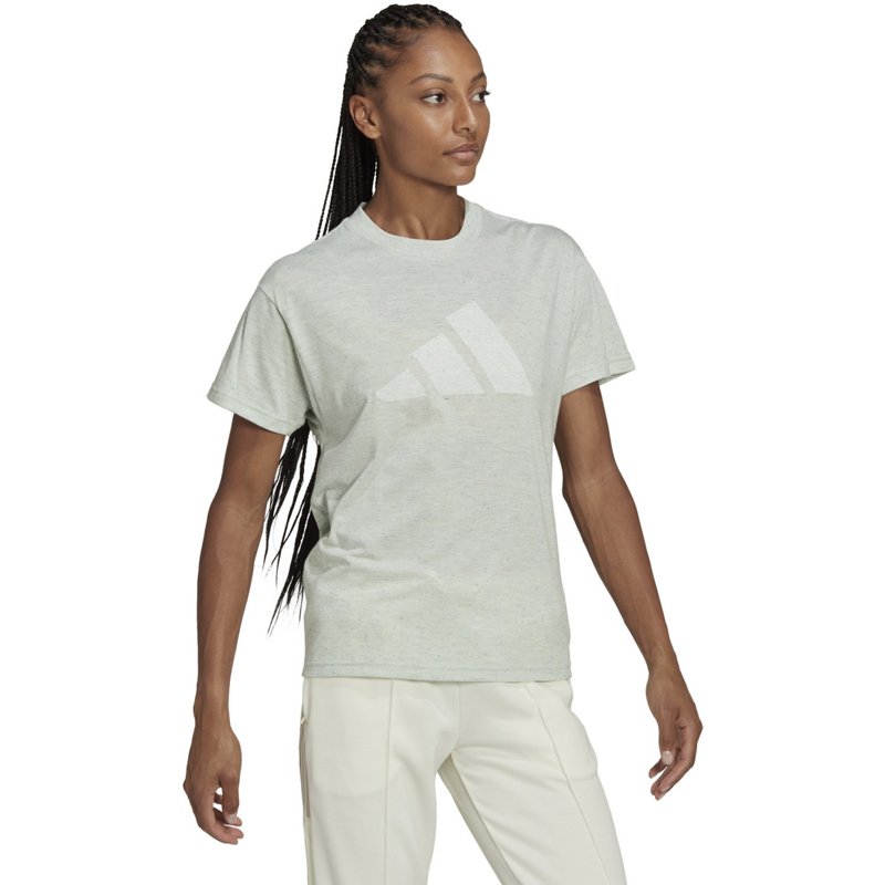 adidas Women's Winners 3.0 Graphic Short Sleeve T-Shirt Green Light, X-Small - Women's Core/Basic Tops at Academy Sports product image