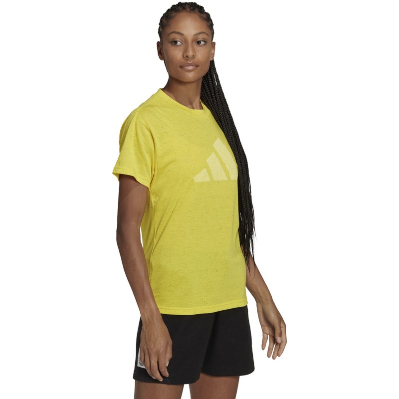 adidas Women's Winners 3.0 Graphic Short Sleeve T-Shirt Yellow, Small - Women's Core/Basic Tops at Academy Sports product image