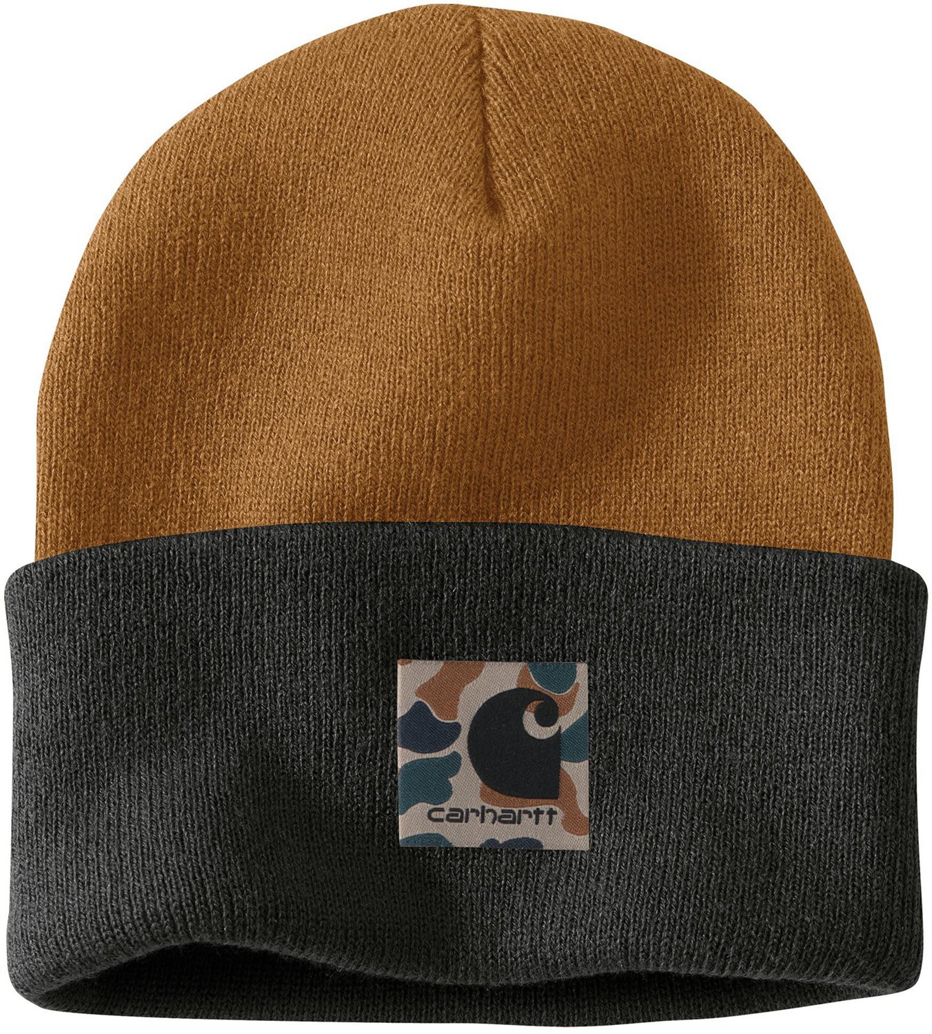 Carhartt Men’s Knit Camo Patch Beanie Free Shipping at Academy