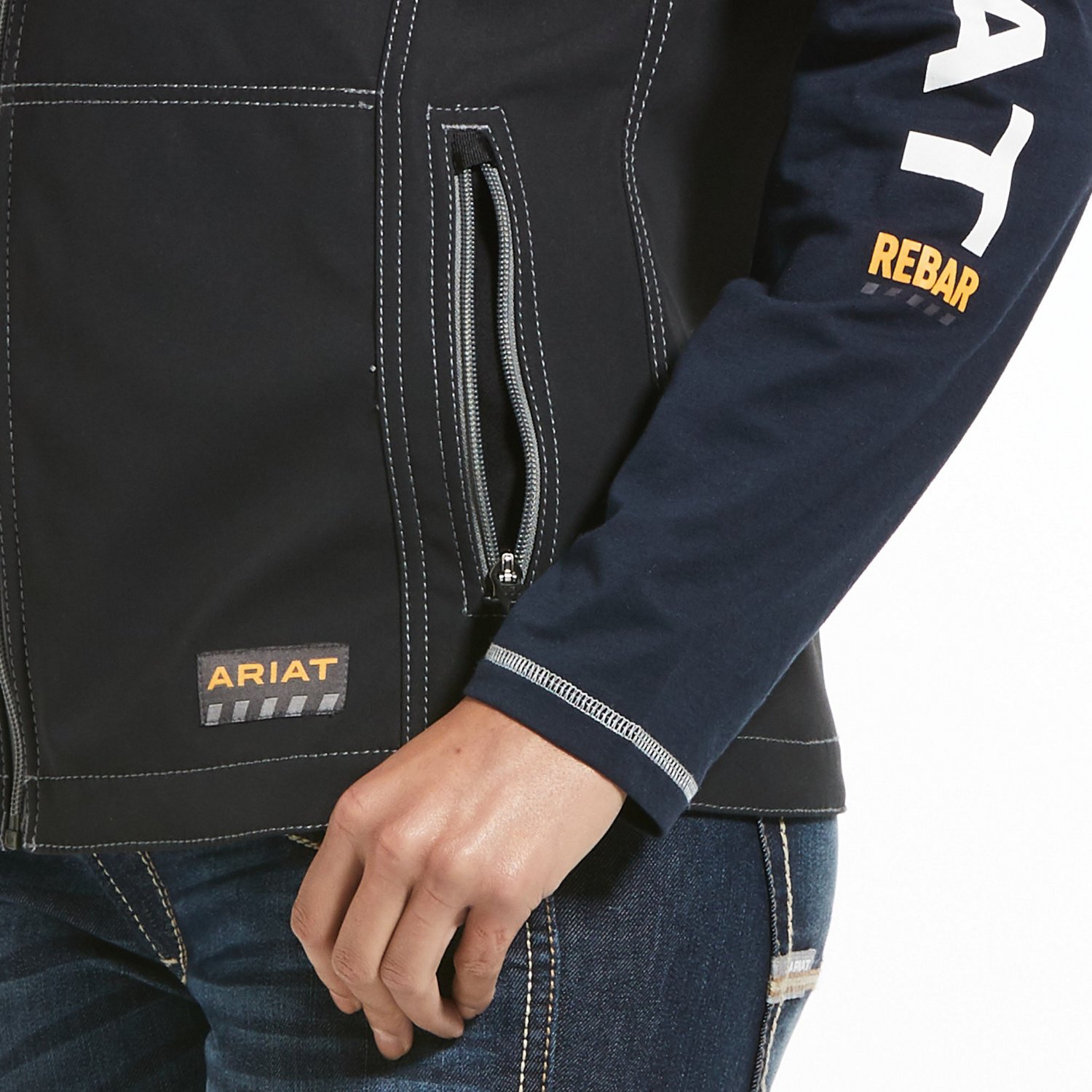 Ariat Women's Rebar Stretch Canvas Softshell Vest                                                                                - view number 4