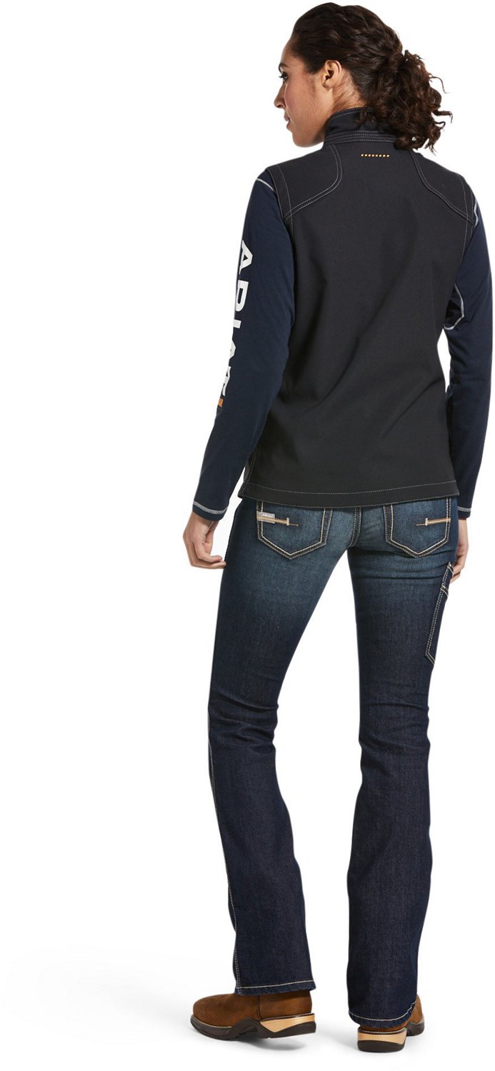 Ariat Women's Rebar Stretch Canvas Softshell Vest                                                                                - view number 6