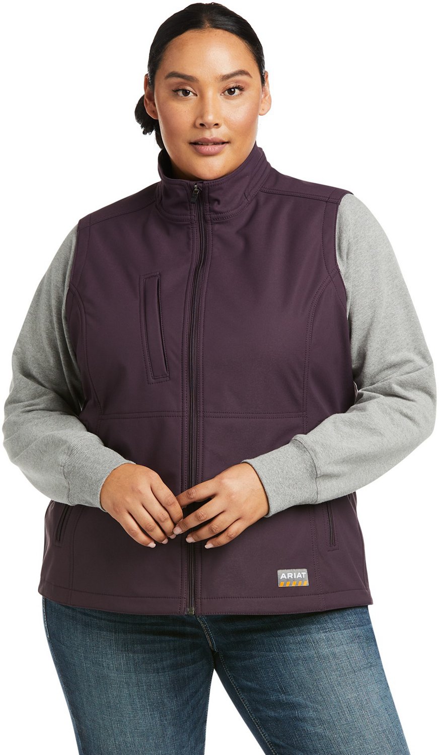 Ariat Women's Rebar Stretch Canvas Softshell Vest                                                                                - view number 3