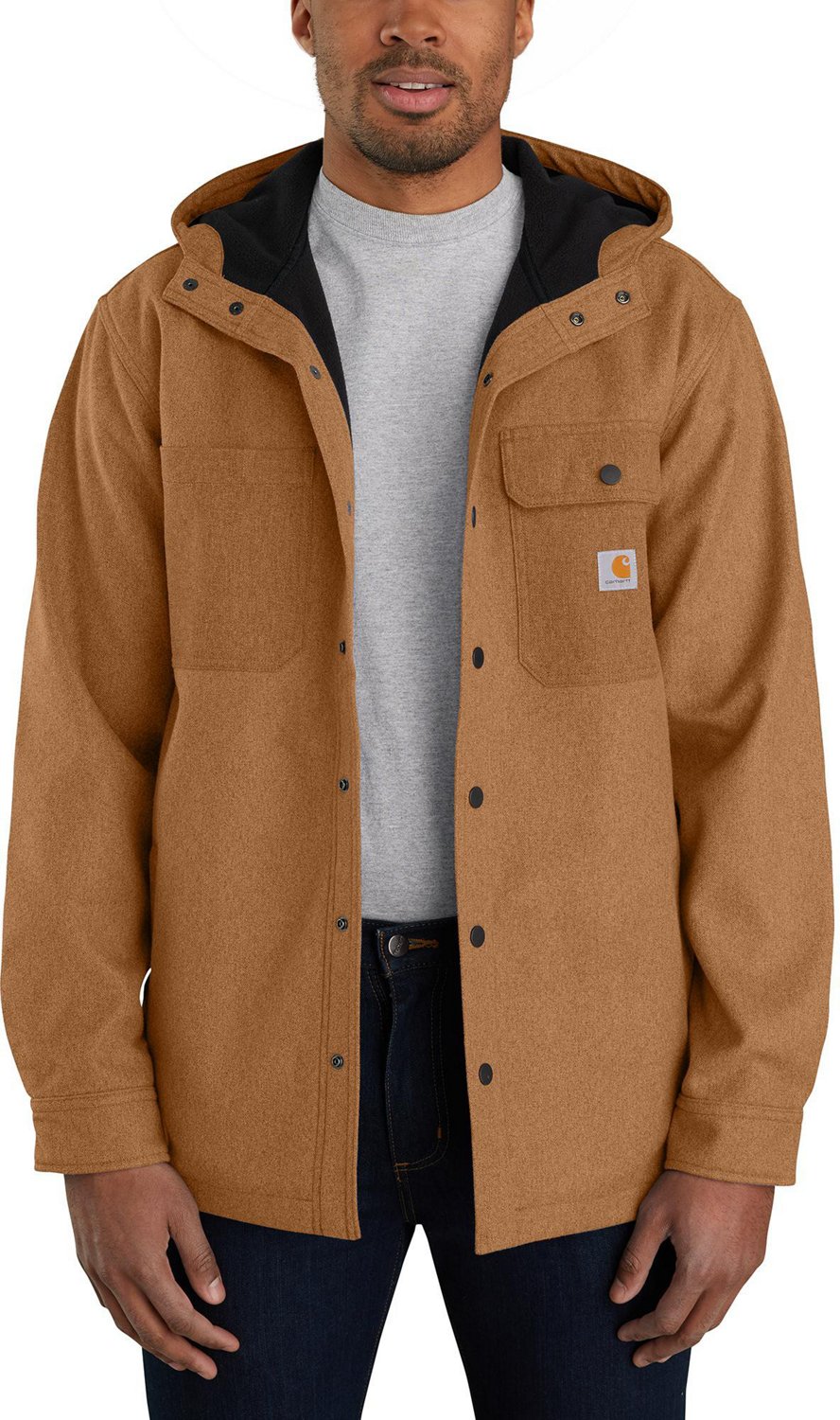Carhartt Men's Rain Defender Hooded Shirt Jacket