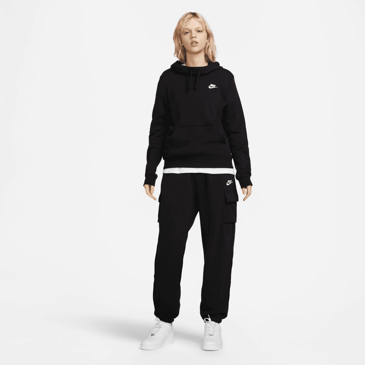 Nike Women’s Sportswear Club Fleece Funnel Hoodie - view number 3