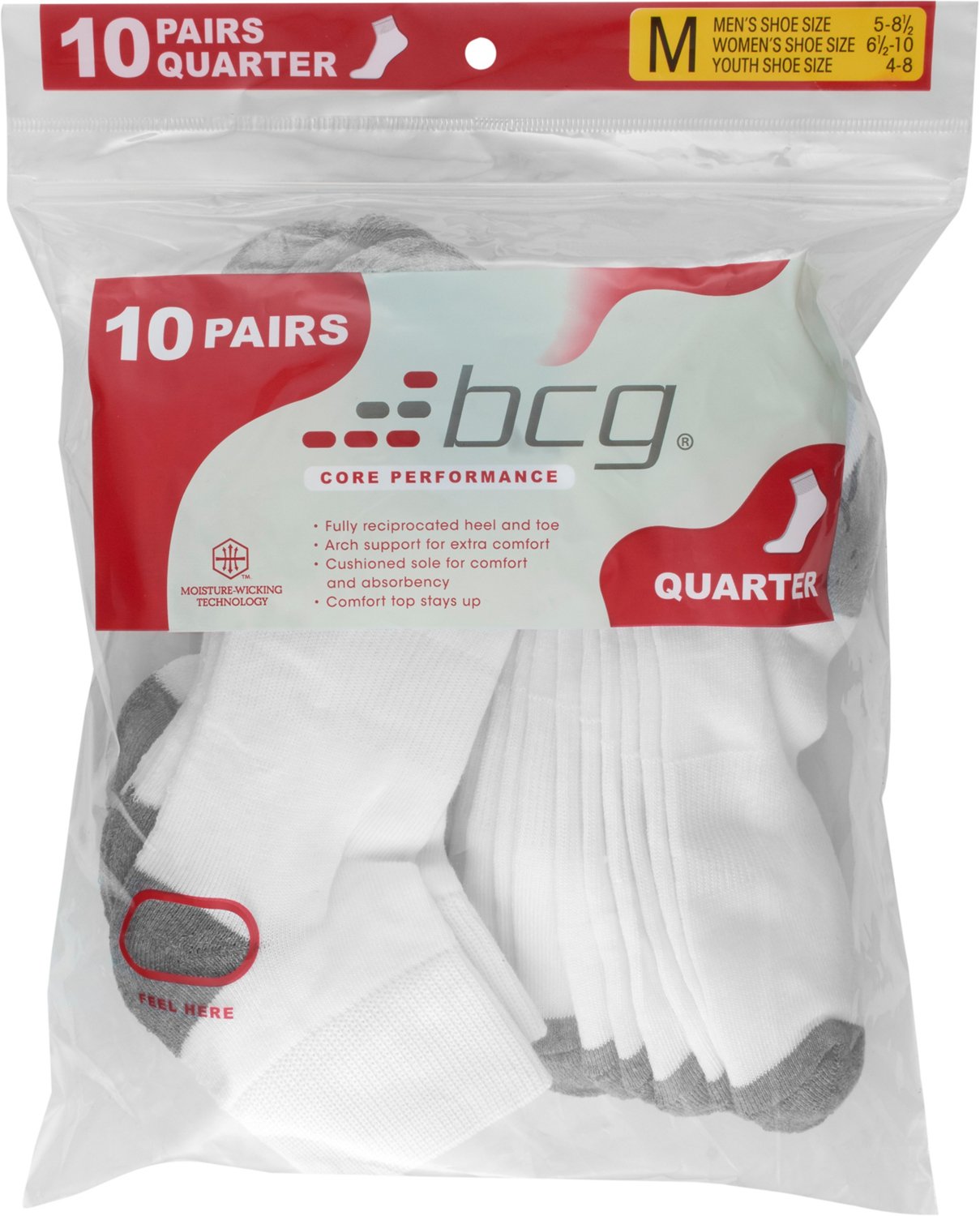 BCG Training Quarter Socks 10 Pack - view number 4