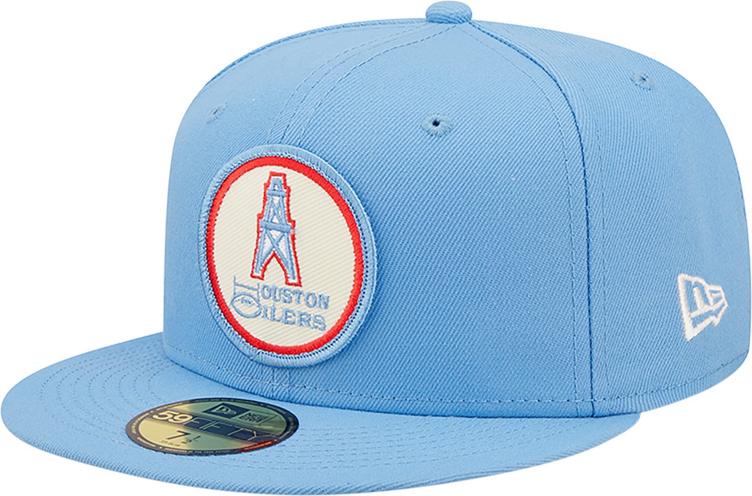 Houston Oilers New Era 2022 Sideline 9FIFTY Historic Snapback Hat -  Gray/Light Blue