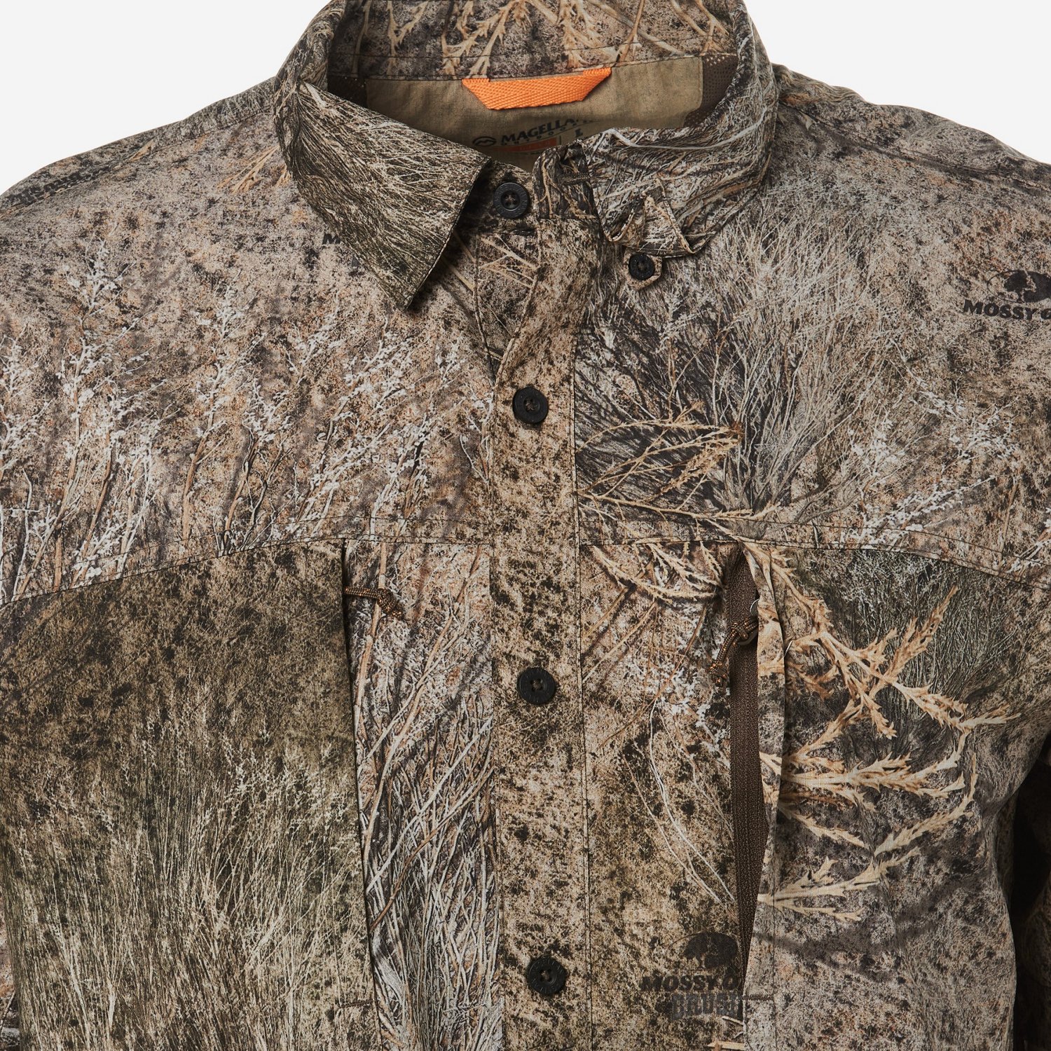 Magellan Outdoors Men's Lightweight Ripstop Button Down Short Sleeve Shirt