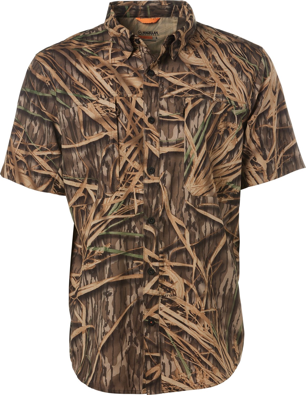 Magellan Outdoors Men's Lightweight Ripstop Button Down Short Sleeve