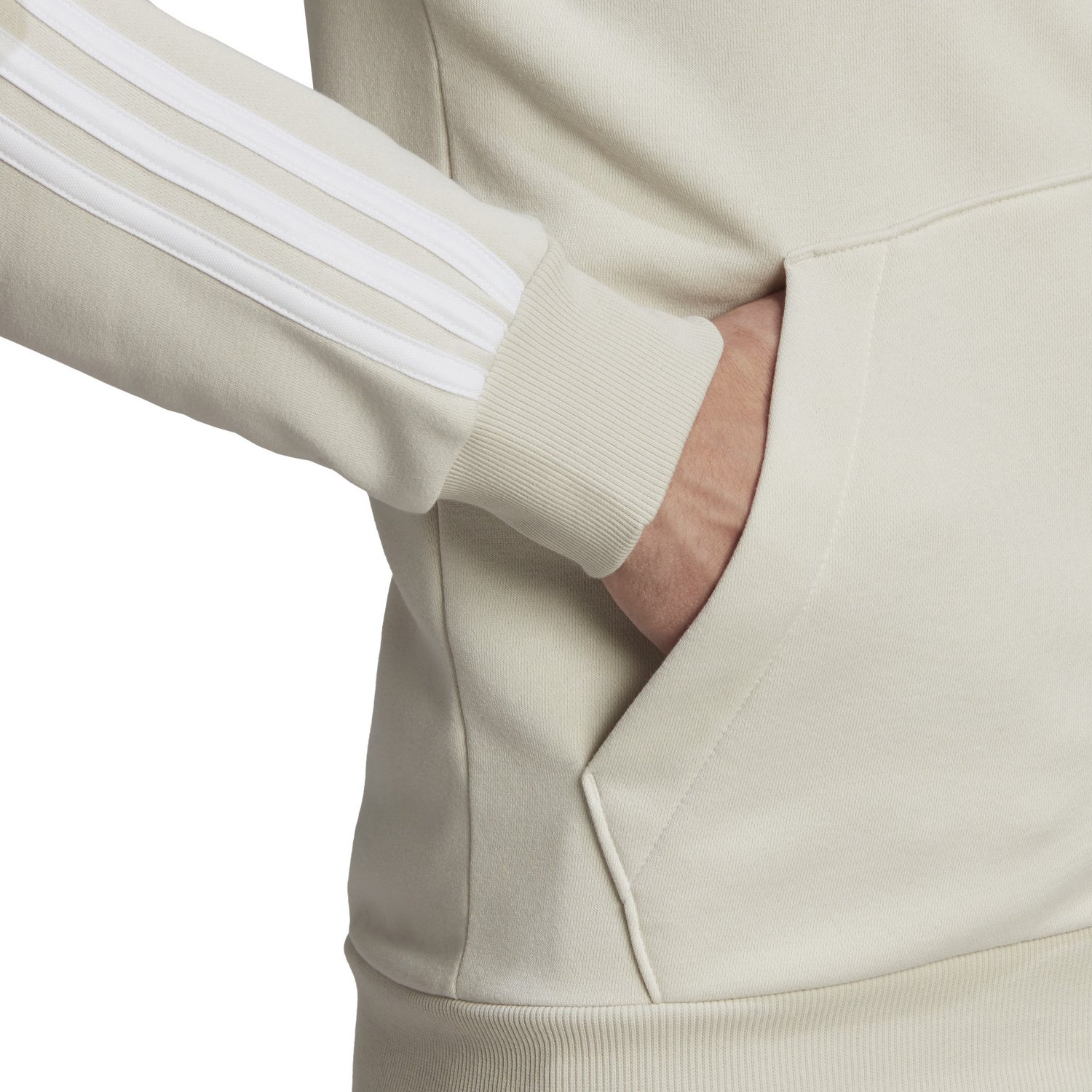 adidas Men's Essentials 3 Stripe Full-Zip Hooded Track Top - view number 5