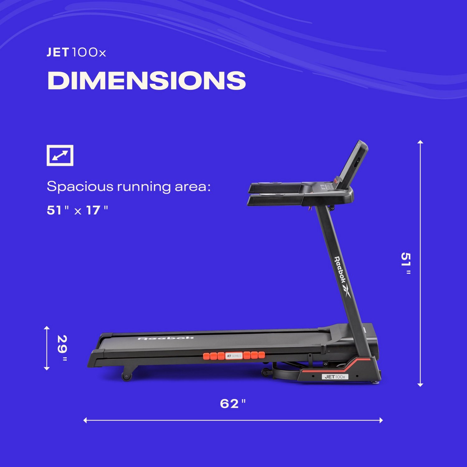 Reebok 100x Treadmill | Academy