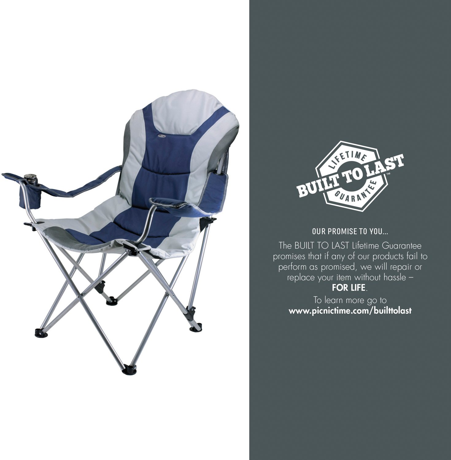 Picnic Time Reclining Camp Chair - view number 5